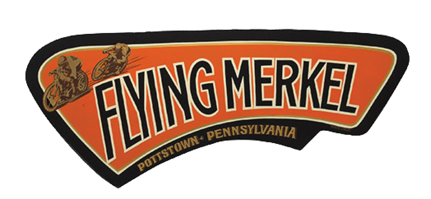 Flying Merkel motorcycle decal