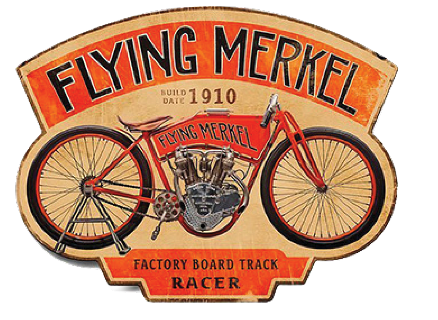 Flying Merkel motorcycle decal