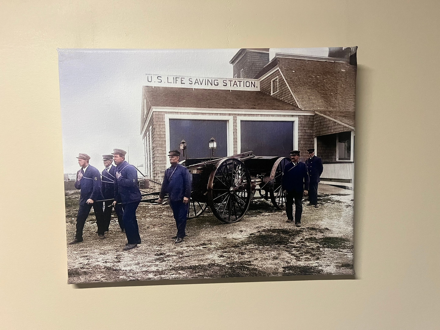 Life Saving Station - New England - 11" x 14" canvas print