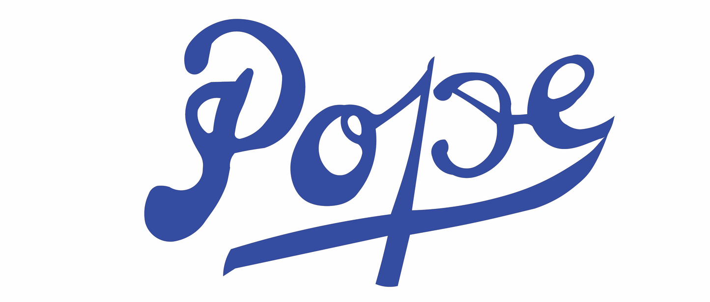 Pope motorcycle decal