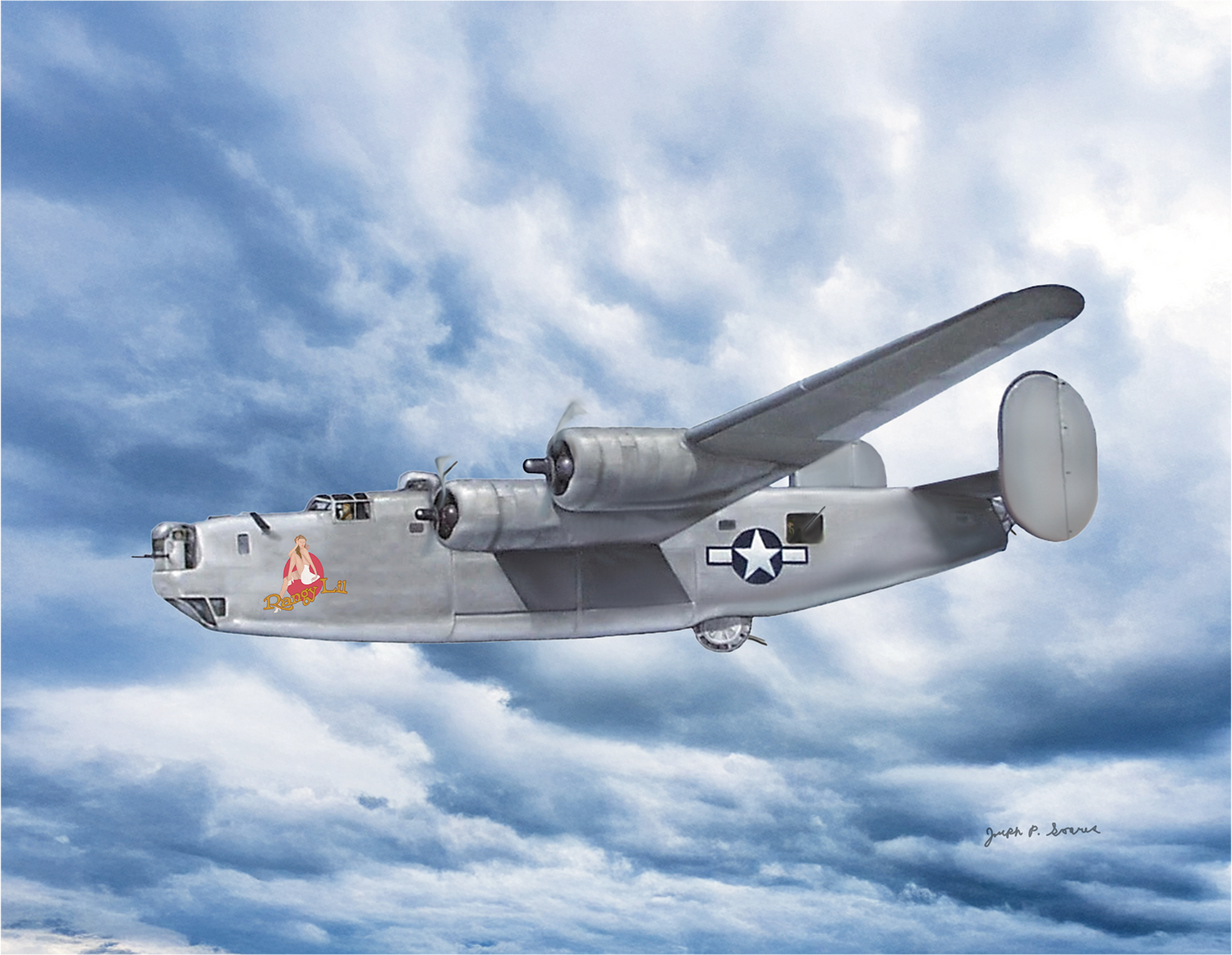 Nose art - canvas prints - 11" x 14"