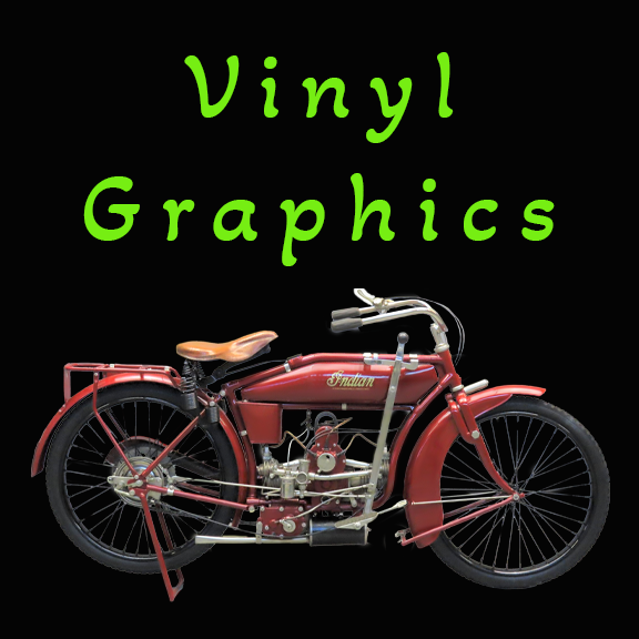 Motorcycle - vinyl die cut graphics