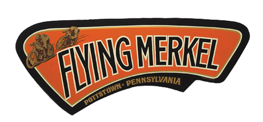Flying Merkel motorcycle decal