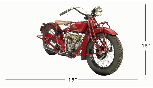 1928 Indian Scout 15" x 19" - die cut adhesive vinyl graphics