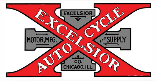 Excelsior motorcycle decal