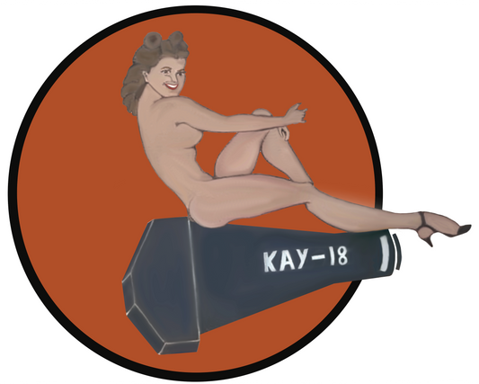 Kay-18 -  16" x 19" vinyl die cut graphics