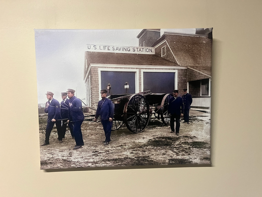 Life Saving Station - New England - 11" x 14" canvas print