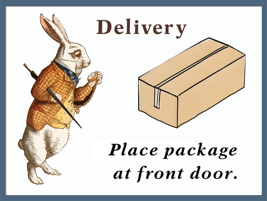 Delivery Sign - Vinyl  Decal  17" x 22"